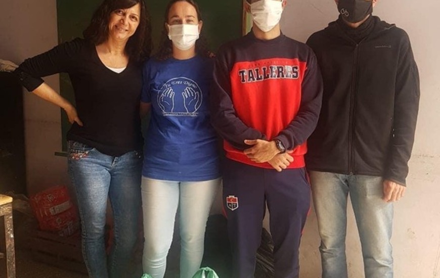 Imagen de El club Talleres recibi&oacute; productos y realiz&oacute; donaciones en Arroyo Seco