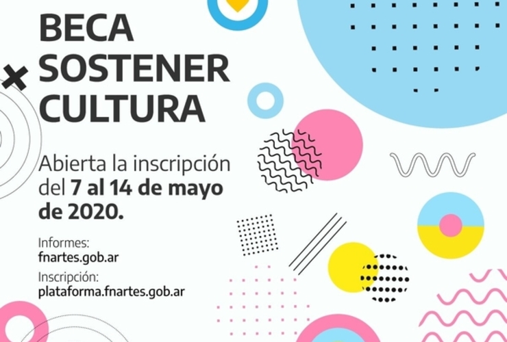 Imagen de Inscripción para la ´Beca Sostener Cultura´, del Fondo Nacional de las Artes