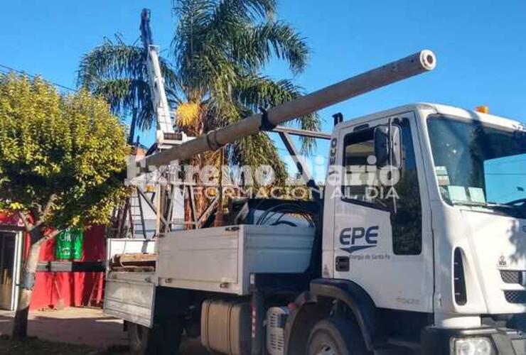 Esta mañana los trabajos se realizaron en Belgrano entre Uriburu y Marconi