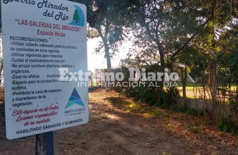 El espacio p&uacute;blico usurpado se encuentra en el barrio Mirador del R&iacute;o.