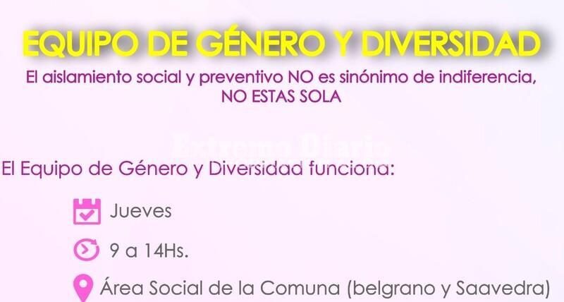 Informaci&oacute;n importante desde el Equipo de G&eacute;nero y Diversidad de la Comuna.