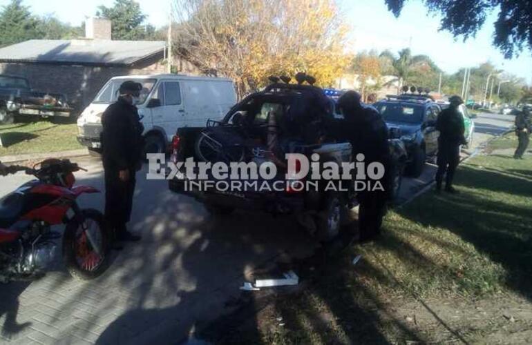 Policía detuvo a jóvenes de la localidad.