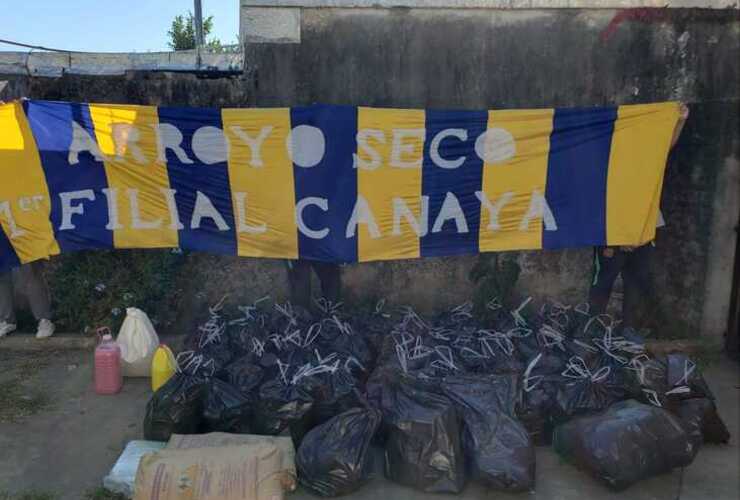 Imagen de La Filial Arroyo Seco Canalla de Central hizo grandes donaciones por la campaña Juntos Somos Más