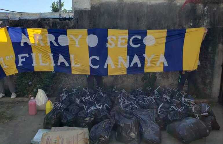 Imagen de La Filial Arroyo Seco Canalla de Central hizo grandes donaciones por la campaña Juntos Somos Más
