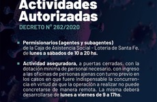 Imagen de Covid-19: Decreto Municipal N° 262/2020 por cambios de horarios en nuevas actividades autorizadas