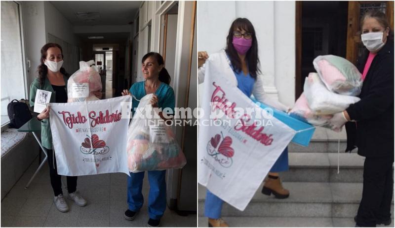 Aun en cuarentena siguen trabajando y colaborando con familias e instituciones
