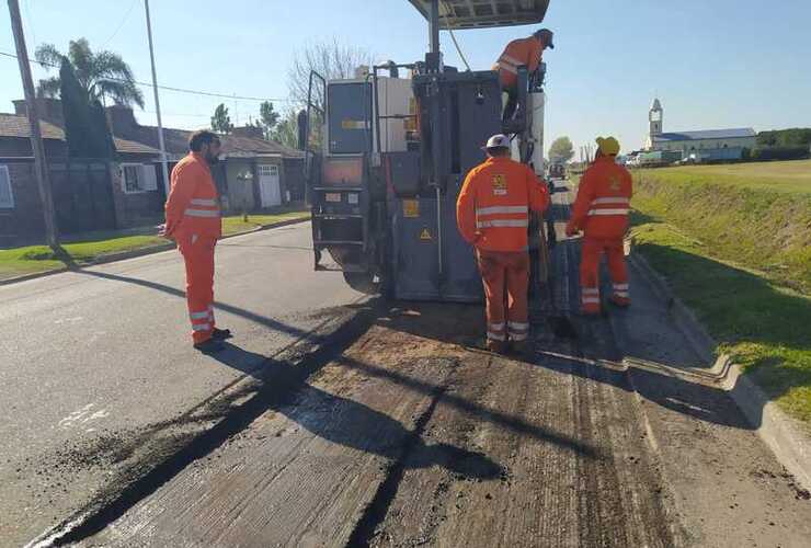 Imagen de Arreglos en el acceso al autopista: Vialidad Provincial continúa trabajando en la localidad