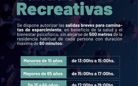 Imagen de Decreto Municipal: Salidas breves para caminatas de esparcimiento