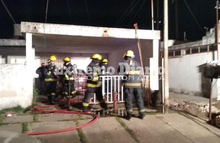 Imagen de Incendio de una garrafa en General López al 700