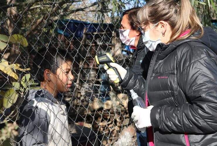 Personal de salud recorrió las casas del barrio