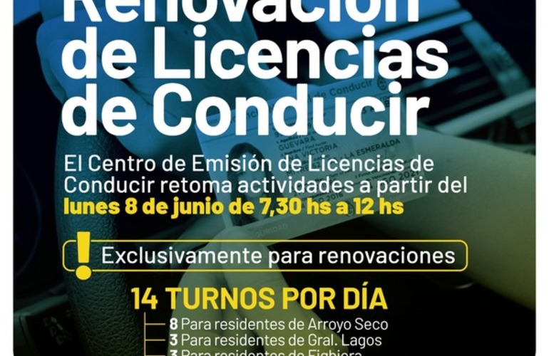 Imagen de Renovación de licencias de conducir