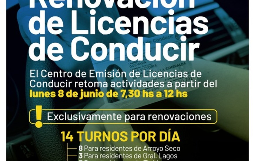 Imagen de Renovaci&oacute;n de licencias de conducir