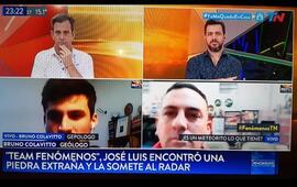Imagen de Dalfonso encontr&oacute; una piedra extra&ntilde;a y lo entrevistaron en TN: &iquest;Es un meteorito?