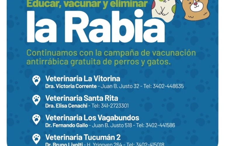 Imagen de Educar, vacunar y eliminar la rabia