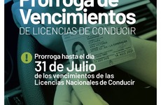 Imagen de Prórroga de vencimientos de licencias de conducir