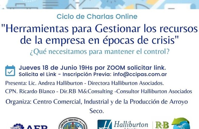 Imagen de Ciclo de Charlas Online, invita el Centro Comercial