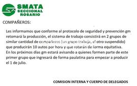 Imagen de GM retoma la producci&oacute;n por grupos
