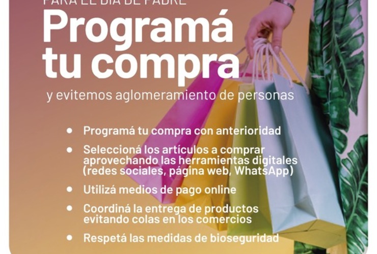 Imagen de Día del Padre: Programá tu compra y evitemos aglomeramiento de personas
