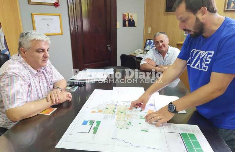 Esper y Perfetto junto a Purco. Foto: Archivo