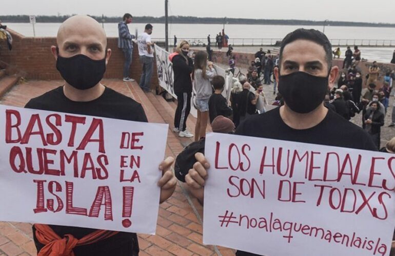 Imagen de Ambientalistas denunciaron una catástrofe en el delta del río Paraná