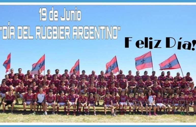 Imagen de Hoy 19 de Junio, Día del Rugbier Argentino y Talleres saludos a los jugadores del club