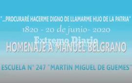 Imagen de 20 de Junio: Homenaje de la Escuela N&deg; 247 al General Manuel Belgrano