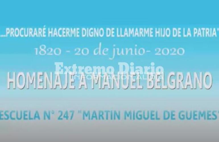 Imagen de 20 de Junio: Homenaje de la Escuela N° 247 al General Manuel Belgrano