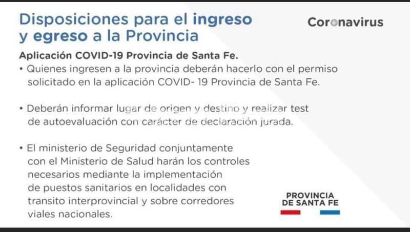 Imagen de Covid-19: Disposiciones para el ingreso y egreso de la provincia
