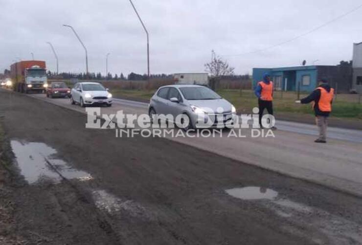 Imagen de Tránsito con demoras a raíz de los controles por Ruta 21