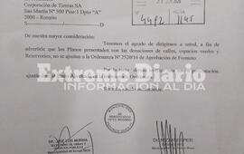 Imagen de Los planos presentados por TDS no se ajusta a lo aprobado en el a&ntilde;o 2016