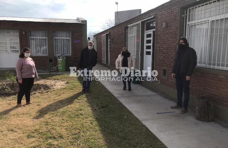 Los funcionarios recorrieron diferentes obras en ejecuci&oacute;n.