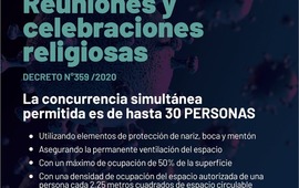 Imagen de Covid-19: Nuevo decreto pr&oacute;rroga reuniones y celebraciones religiosas