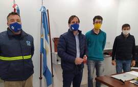 El Pte. Comunal Esteban Ferri se reuni&oacute; con autoridades de la Cooperativa de Tel&eacute;fono.