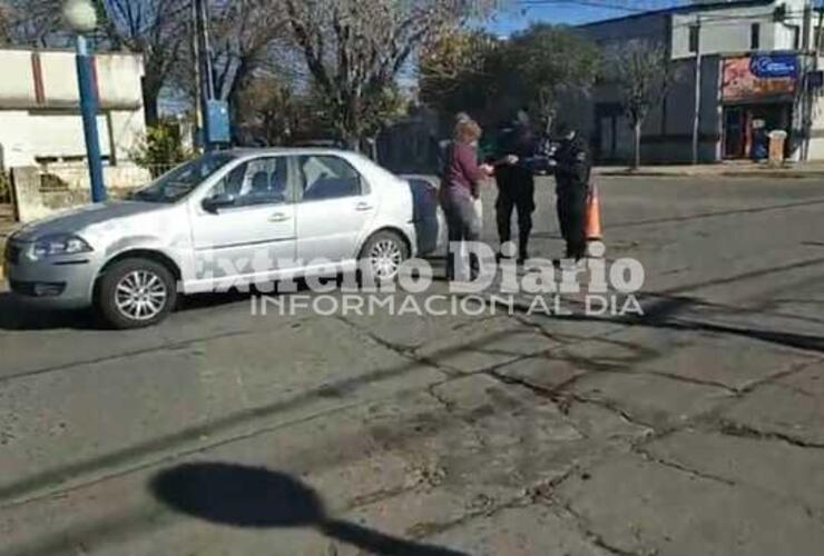 Imagen de Choque en la esquina de Juan B. Justo y Belgrano