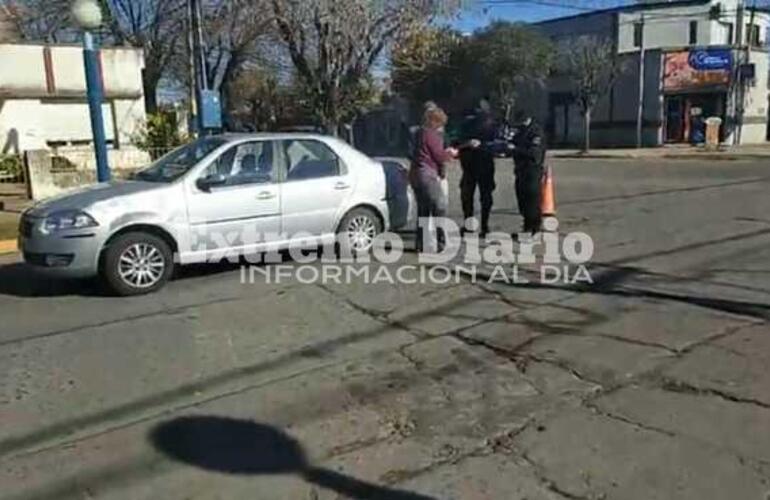 Imagen de Choque en la esquina de Juan B. Justo y Belgrano