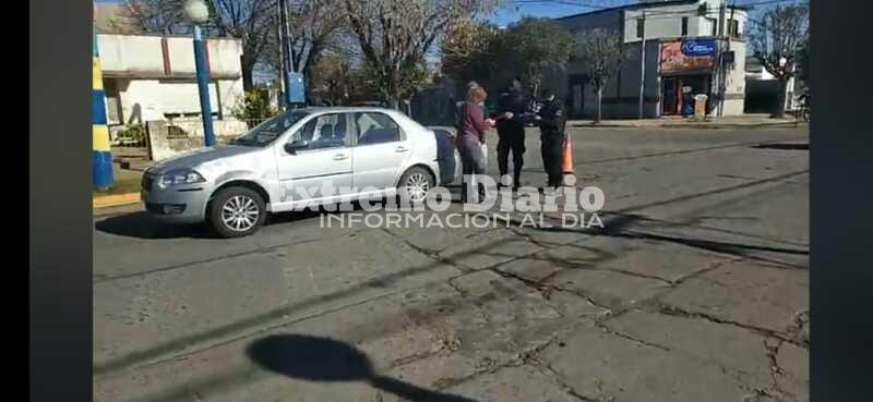 Imagen de Choque en la esquina de Juan B. Justo y Belgrano