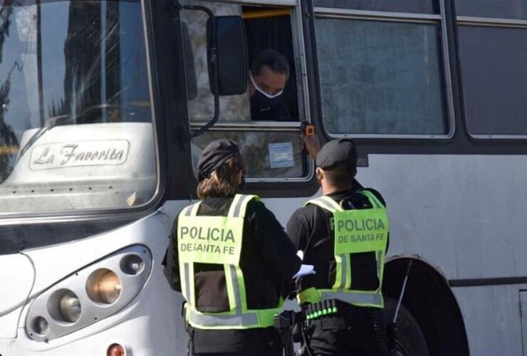 Uno de los controles en el ingreso a Villa Constitución. (Facebook Municipalidad Villa Constitución)