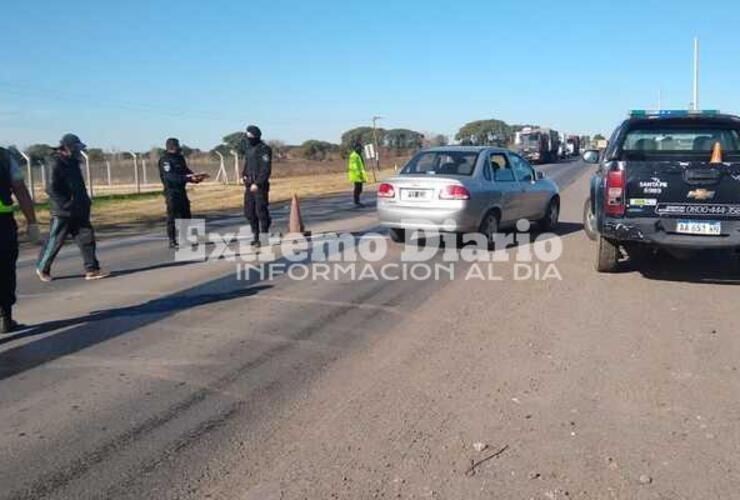 Sucedió en el control del acceso sur.