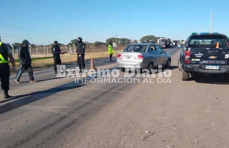 Sucedió en el control del acceso sur.