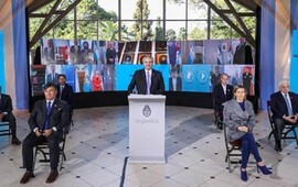 Fern&aacute;ndez encabez&oacute; desde Buenos Aires la conmemoraci&oacute;n del 9 de julio. (T&eacute;lam)