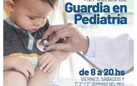 Imagen de Salud: Refuerzo de Guardia Pedi&aacute;trica