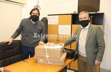 Este mediodia, el senador departamental visit&oacute; la localidad.