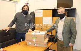 Este mediodia, el senador departamental visit&oacute; la localidad.