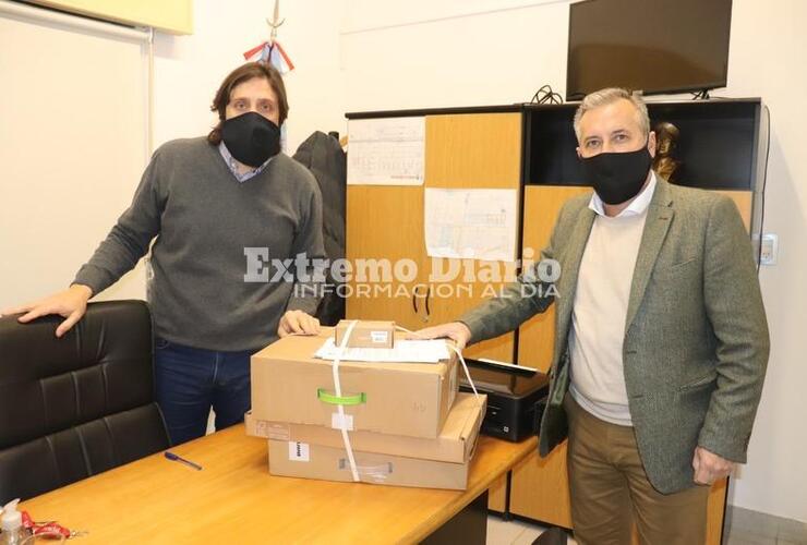 Este mediodia, el senador departamental visit&oacute; la localidad.