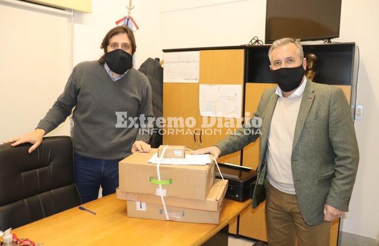 Este mediodia, el senador departamental visit&oacute; la localidad.