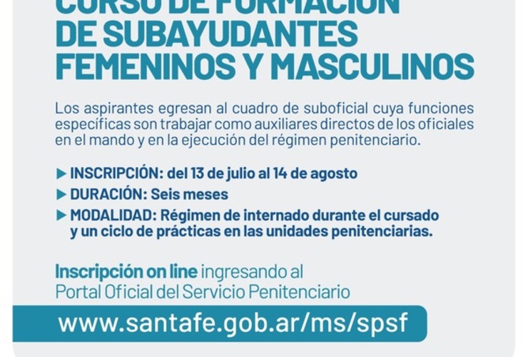 Imagen de Curso de Formación de Subayudantes femeninos y masculinos