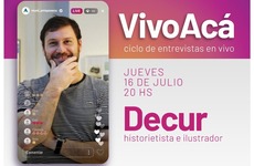 Imagen de Vivo Ac&aacute;", Ciclo de entrevistas en vivo: Decur, historietista e ilustrador