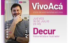 Imagen de Vivo Ac&aacute;", Ciclo de entrevistas en vivo: Decur, historietista e ilustrador