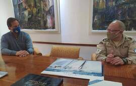 Imagen de Reuni&oacute;n de trabajo entre Ferri y el director de la Regi&oacute;n Centro de Prefectura Naval Argentina