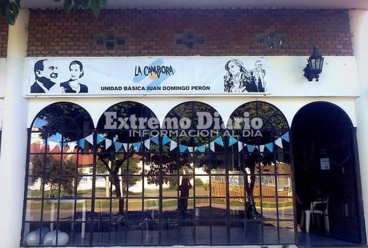 La b&aacute;sica de la agrupaci&oacute;n funciona frente a la Escuela Primaria